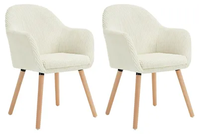 Image de Chaises de salle à manger - Chaises - Fauteuils - Chaises de salle à manger - Revêtement en velours - Bois massif