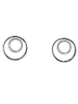 Produktbild von MIAMAR 1151819 Damen Ohrstecker 14 Karat (585) Weißgold weiß