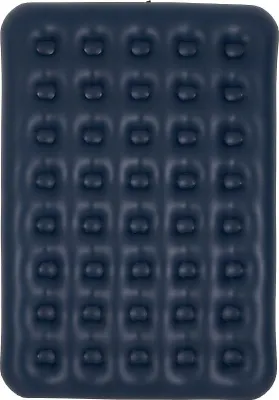 Produktbild von Aufblasbare Doppelreisematratze mit Samtbezug + Aufblaspumpe 67002 blau