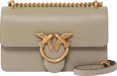 Produktbild von PINKO Umhängetasche Love One Mini DC Walnut - Antique Gold taupe