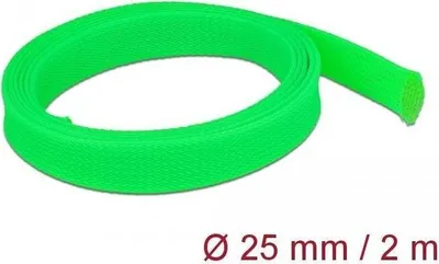 Immagine prodotto di Tubo intrecciato Delock - flessibile - 2 metri - verde