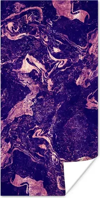 Produktbild von MuchoWow® Poster Marmor - Naturstein - Mineralien 20x40 cm - Plakat - Foto