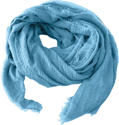 Produktbild von Niklarson Schal Tuch hellblau 190x100cm Damen Poncho Stola Gauze Viskose T5075