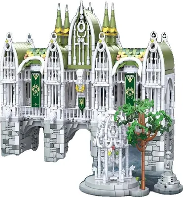 Zdjęcie produktu dla Bausatz, Mittelalterliches Schlossdesign, 3035 Teile Set, mit Anleitung