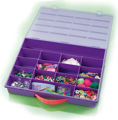 Produktbild von Sortierbox farbig 16 Fächer, lila