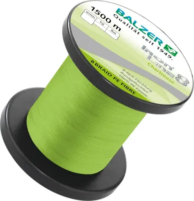 Produktbild von Balzer Chartreuse Iron Line - 1500m geflochtene Angelschnur, Durchmesser/Tragkraft:0.08mm / 7.2kg