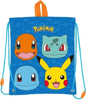 Produktbild von Stor Pokémon Gesichter Turnbeutel Blau Kinder Blau One Size