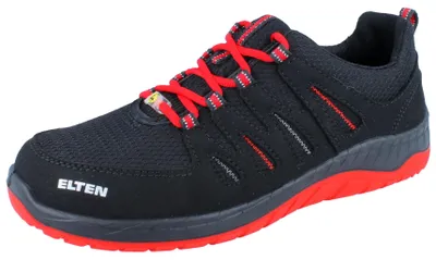 Image de Chaussure basse de sécurité MADDOX W black-red Low ESD S3, T. 47