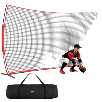 Produktbild von VEVOR Barricade Backstop Netz, 7x7 ft Ball Sport Barriere Netz, Tragbare Übungsgeräte mit Tragetasche, Schutzschirm für Baseball Softball Lacrosse Fußball Hockey Training, für den Garten