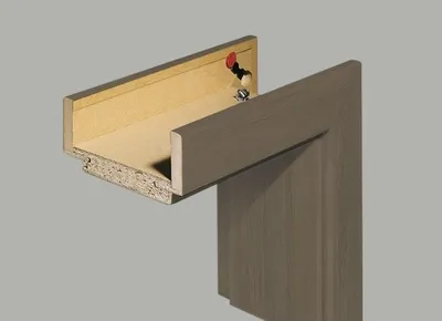 Produktbild von Komplettzarge CPL Lärche Smoke 198,5x86,0x33,0 cm Links