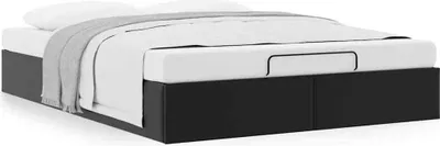 Productafbeelding van Bedframe zonder matras 140x200 cm kunstleer zwart