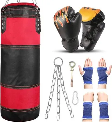 Productafbeelding van Famanu bokszakset voor kinderen, inclusief bokshandschoenen en bescherming - 2FT