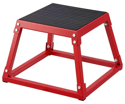 Produktbild von Plyometrische Sprungbox, Stahlkonstruktion, rutschfeste Oberfläche, 30,48 cm