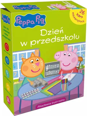 Productafbeelding van Świnka Peppa. W przedszkolu. Karty edukacyjne w pudełku