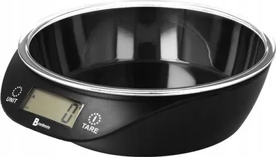 Image de Balance de cuisine numérique - Balance de cuisine avec bol - Jusqu'à 5 kg - Noir