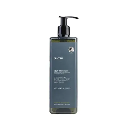 Image de Savon liquide ANYAH 480 ml - Savon végétal pour les mains à l'ortie blanche - Ecolabel nordique, doux pour la peau - non rechargeable