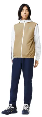 Produktbild von Kompletter Lacoste Sport Herren Trainingsanzug Hose + Jacke Marineblau-Beige XS