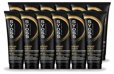 Produktbild von 12 x Syoss Intense Oleo Deep Conditioner - Nährend & Pflegend - 250 ml - Vorteilspackung - 12 Stücke