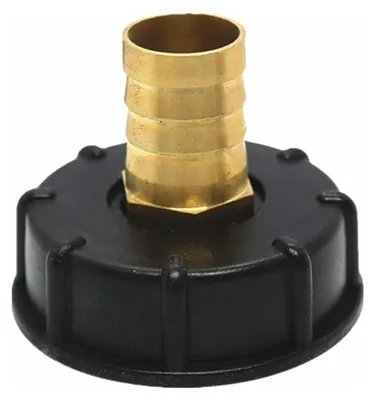 Obrázek produktu pro Rychlospojka pro 1000litrový kontejner, armatura pro více kontejnerů, mosazná hadicová spojka, adaptér pro IBC kontejner (32 mm)