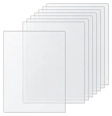 8 Kunststoffplatten DIN A4, 1 mm, PP, für Modellbau & Basteln