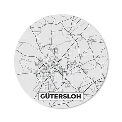 Produktbild von MuchoWow® Mauspad Mousepad Stadtplan - Karte - Deutschland - Karte - Gütersloh 40x40 cm - Mousepads - Maus Mat - Pad - Mausunterlage - Schreibtisch Accessoires