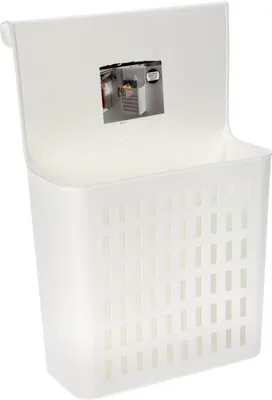 Immagine prodotto di H&S Decoration Cestino per armadio in polipropilene bianco 9,5x24x35,5 cm