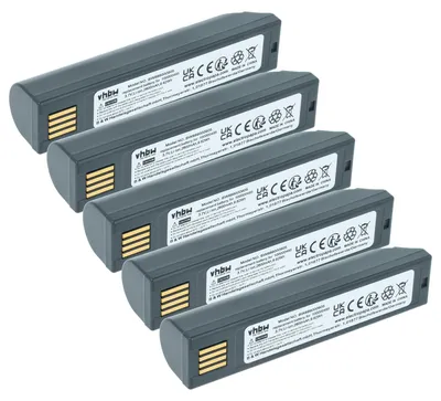 Produktbild von vhbw 5x Akku Ersatz für Leuze 50105384 für Barcodescanner POS (2600 mAh, 3,7 V, Li-Ion)