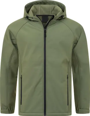 Produktbild von Mivaro Herren Softshelljacke mit Kapuze in Olivgrün - Arbeitsjacke, wasserdicht & winddicht, atmungsaktiv, Regular Fit, Größen S bis 5XL