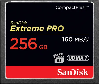 Produktbild von SanDisk Extreme PRO CompactFlash-Speicherkarte - 256 GB