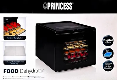 Produktbild von Princess 112398 Dörrautomat schwarz mit 6 Einschüben