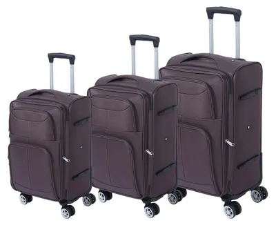 Immagine prodotto di Set di valigie da viaggio - Trolley - Valigia rigida - Bagaglio a mano - Materiale Oxford - Ruote girevoli a 360°