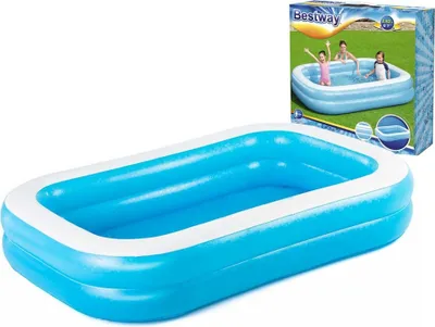 Obrázok produktu pre Bestway Nafukovací rodinný bazén obdĺžnikový 262x175x51 cm modrý biely