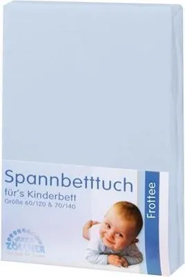 Produktbild von Julius Zöllner Spannbetttuch Frottee für Kinderbett 60 x