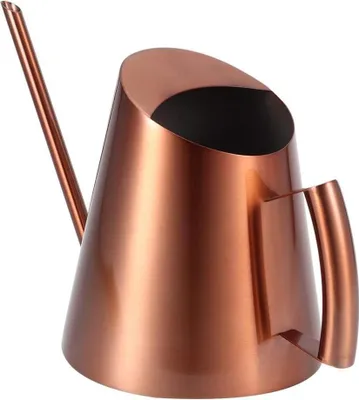 Produktbild von Edelstahl Gießkanne mit langem Auslauf für Gartenpflanzen - Bronze-Langer Auslauf