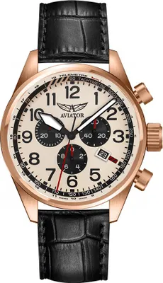 Produktbild von Aviator Herrenuhr V.2.25.2.173.4 schwarz