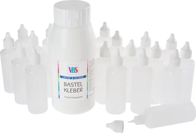 Produktbild von VBS Bastelkleber "Nachfüllpack", 795 g, inkl. 20 Leerflaschen