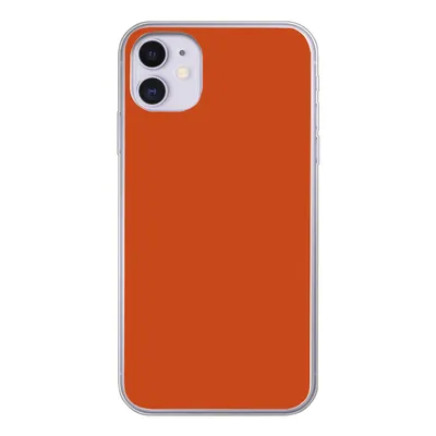 Produktbild von MuchoWow® Handyhülle Schutzhülle Hülle für iPhone 11 Sienna - Erde - Farben - Massiv Silikon Softcase Handy Hülle - Handytasche