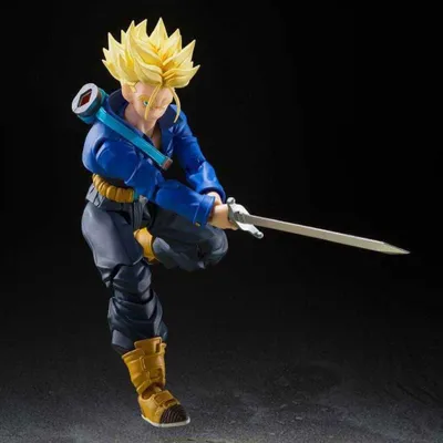 Immagine prodotto di Figura d’Azione Dragon Ball Z S.H. Figuarts Super Saiyan Trunks, Il Ragazzo del Futuro, 14 cm