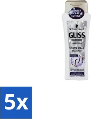 Immagine prodotto di Schwarzkopf - Gliss Kur - Shampoo - Cheratina - Restauro dei capelli - 250 ml - Value pack - 5 pezzi