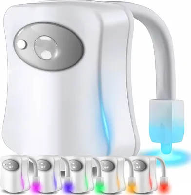 Produktbild von Oświetlenie toalety LED z czujnikiem ruchu Oświetlenie toalety LED Oświetlenie nocne WC Czujnik ruchu Oświetlenie nocne WC Światło RGB Lampa Oświetlenie łazienki Retoo