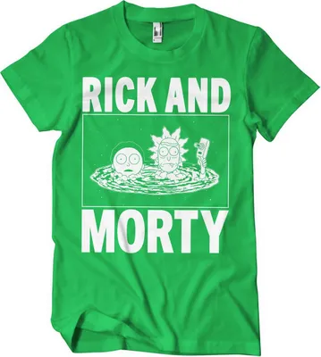 Produktbild von Rick And Morty T-Shirt - X-Large - Green