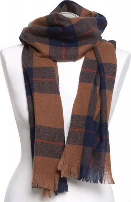 Imagen del producto de Bufanda de cuadros elegante para hombre, clásica, ideal para los días fríos. Un regalo cálido de MORAJ
