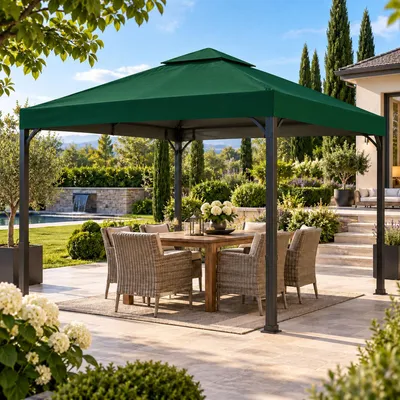 Universal Ersatz Dach für Pavillon 3x3 M Farbe Grün Wasserdicht PVC