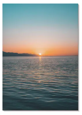Produktbild von POSTER - 42x59 cm (A2) - Into - Sonnenuntergang über dem Wasser, eine überaus harmonische Landschaft - Wandbild für Wohnzimmer Schlafzimmer & Flur, Modernes Poster Wanddeko, Ungerahmt
