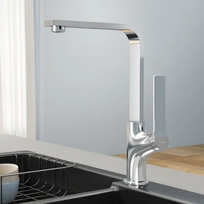 Obrázok produktu pre EMKE kuchynská batéria drezová batéria 303x225x101mm kuchynská batéria, jednopáková chrómová kuchynská batéria, moderná mosadzná kúpeľňová batéria