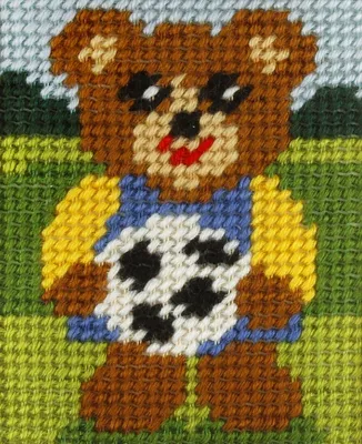 Produktbild von Stickset „Mein erstes Sticken: Teddybär“ – Anex-Bis PAP