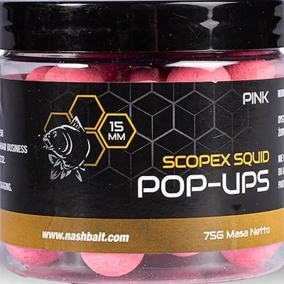 Zdjęcie produktu dla Przynęta Kulki Pływające Pop Up Nash Scopex Squid Pink 20 mm 75 g