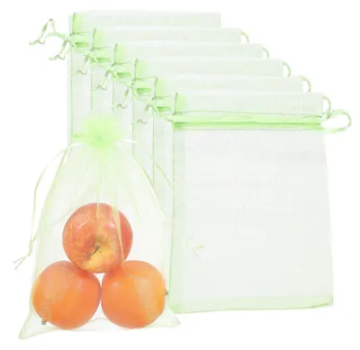 Produktbild von Set aus 20 Obstschutzsäcken mit Kordel für Gartenpflanzen