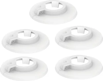 Produktbild von BADfabrik24 Rosette RKW 1/2-22mm, weiß, Kunststoff 5 Stück