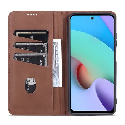Produktbild von Redmi Note 11 Pro Leder Hülle, Klapphüllen Brieftasche Magnetverschluss Ständer Schutzhülle für Xiaomi Redmi Note 11 Pro/Note 11 Pro+ Kaffee